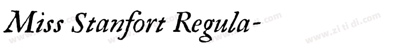 Miss Stanfort Regula字体转换